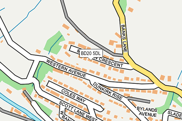 BD20 5DL map - OS OpenMap – Local (Ordnance Survey)