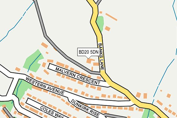 BD20 5DN map - OS OpenMap – Local (Ordnance Survey)