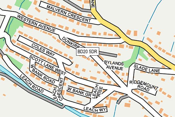 BD20 5DR map - OS OpenMap – Local (Ordnance Survey)