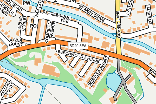 BD20 5EA map - OS OpenMap – Local (Ordnance Survey)