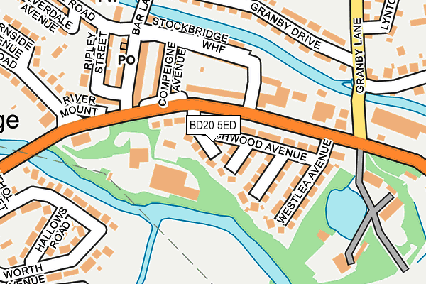 BD20 5ED map - OS OpenMap – Local (Ordnance Survey)