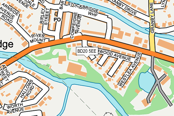 BD20 5EE map - OS OpenMap – Local (Ordnance Survey)