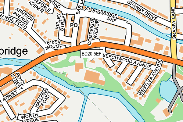 BD20 5EF map - OS OpenMap – Local (Ordnance Survey)