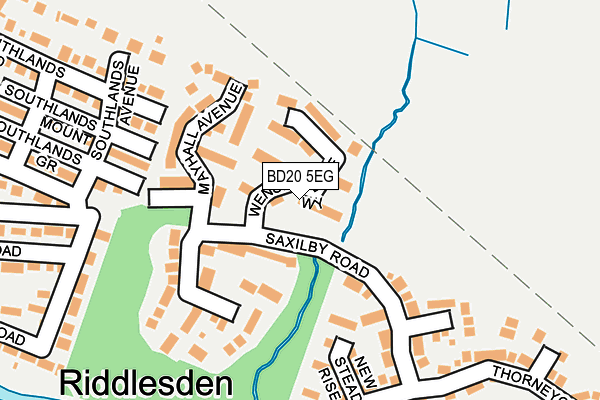 BD20 5EG map - OS OpenMap – Local (Ordnance Survey)