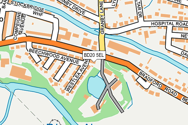 BD20 5EL map - OS OpenMap – Local (Ordnance Survey)
