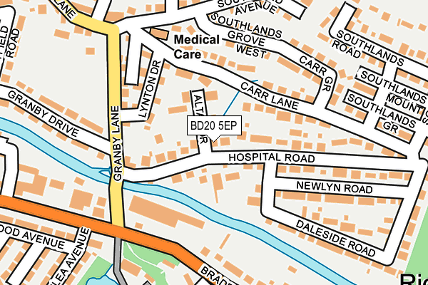 BD20 5EP map - OS OpenMap – Local (Ordnance Survey)