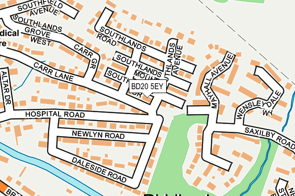 BD20 5EY map - OS OpenMap – Local (Ordnance Survey)