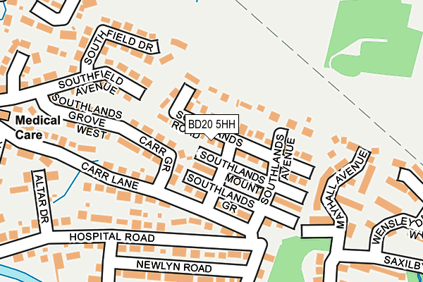 BD20 5HH map - OS OpenMap – Local (Ordnance Survey)