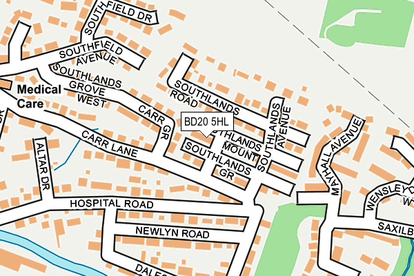 BD20 5HL map - OS OpenMap – Local (Ordnance Survey)