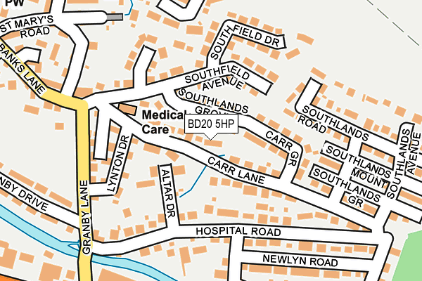 BD20 5HP map - OS OpenMap – Local (Ordnance Survey)