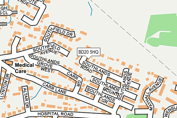 BD20 5HQ map - OS OpenMap – Local (Ordnance Survey)