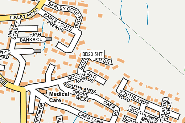 BD20 5HT map - OS OpenMap – Local (Ordnance Survey)