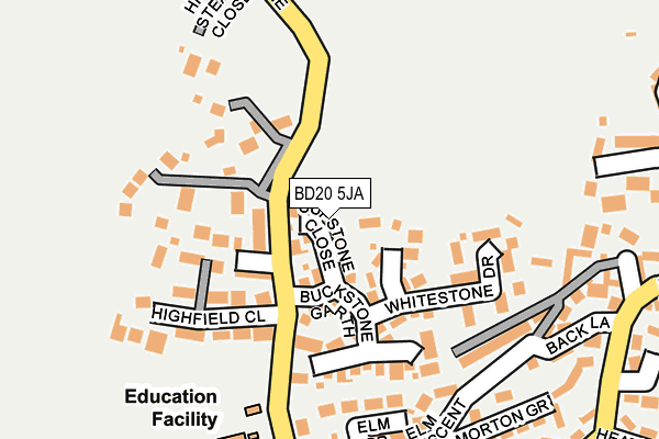 BD20 5JA map - OS OpenMap – Local (Ordnance Survey)