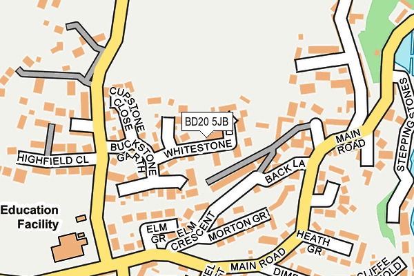 BD20 5JB map - OS OpenMap – Local (Ordnance Survey)