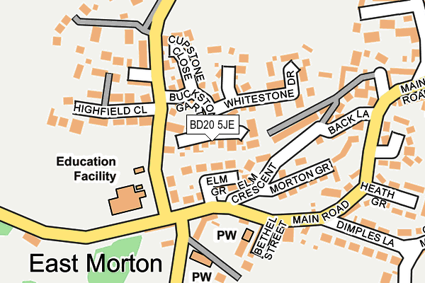 BD20 5JE map - OS OpenMap – Local (Ordnance Survey)