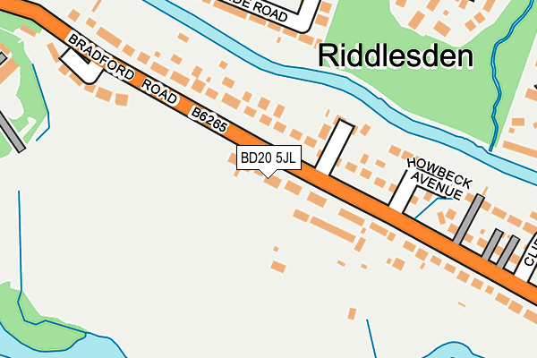 BD20 5JL map - OS OpenMap – Local (Ordnance Survey)