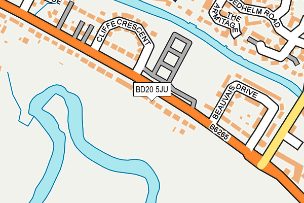 BD20 5JU map - OS OpenMap – Local (Ordnance Survey)