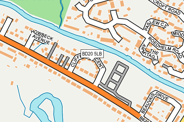 BD20 5LB map - OS OpenMap – Local (Ordnance Survey)