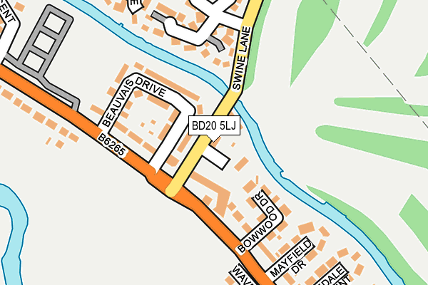 BD20 5LJ map - OS OpenMap – Local (Ordnance Survey)