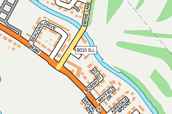 BD20 5LL map - OS OpenMap – Local (Ordnance Survey)