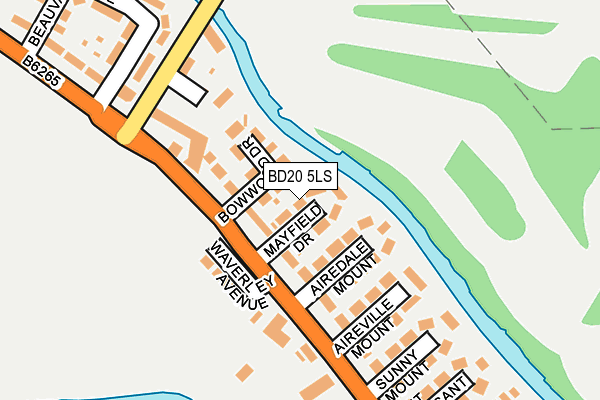 BD20 5LS map - OS OpenMap – Local (Ordnance Survey)