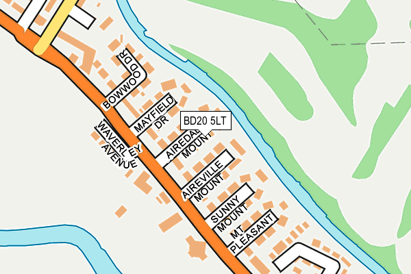 BD20 5LT map - OS OpenMap – Local (Ordnance Survey)