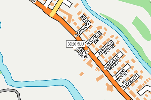 BD20 5LU map - OS OpenMap – Local (Ordnance Survey)
