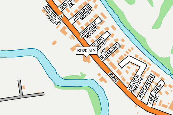 BD20 5LY map - OS OpenMap – Local (Ordnance Survey)
