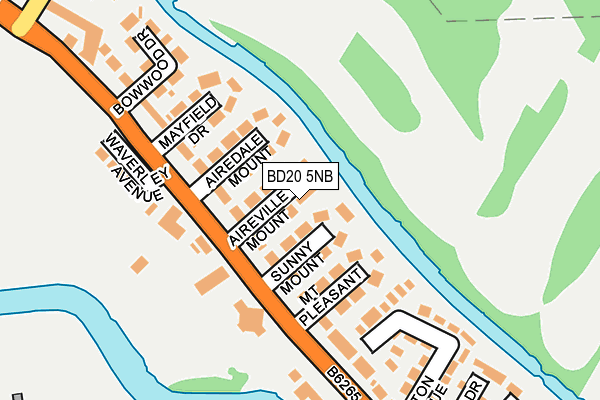 BD20 5NB map - OS OpenMap – Local (Ordnance Survey)