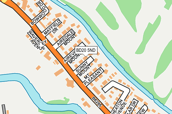 BD20 5ND map - OS OpenMap – Local (Ordnance Survey)