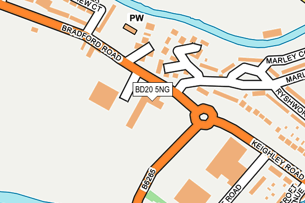 BD20 5NG map - OS OpenMap – Local (Ordnance Survey)