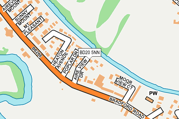 BD20 5NN map - OS OpenMap – Local (Ordnance Survey)