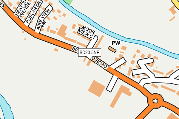 BD20 5NP map - OS OpenMap – Local (Ordnance Survey)