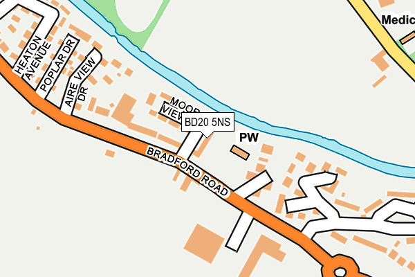 BD20 5NS map - OS OpenMap – Local (Ordnance Survey)