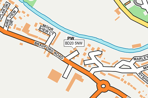 BD20 5NW map - OS OpenMap – Local (Ordnance Survey)