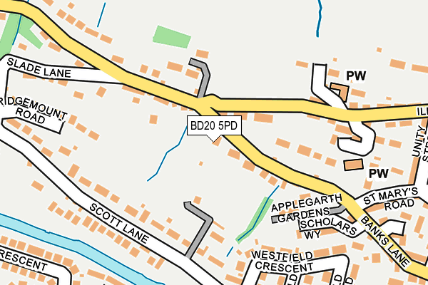 BD20 5PD map - OS OpenMap – Local (Ordnance Survey)