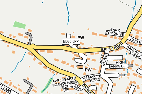BD20 5PP map - OS OpenMap – Local (Ordnance Survey)