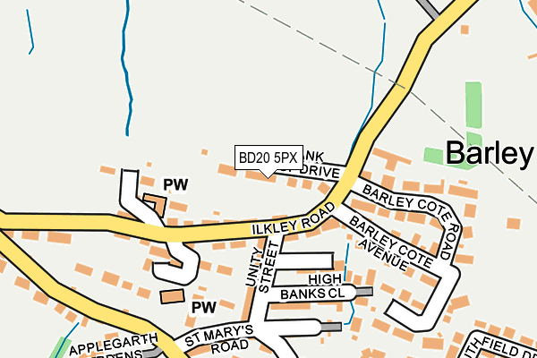 BD20 5PX map - OS OpenMap – Local (Ordnance Survey)