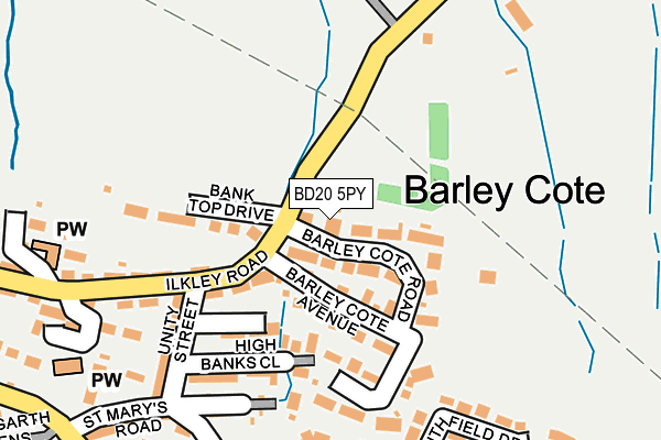 BD20 5PY map - OS OpenMap – Local (Ordnance Survey)