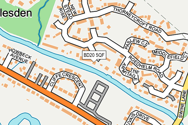 BD20 5QF map - OS OpenMap – Local (Ordnance Survey)
