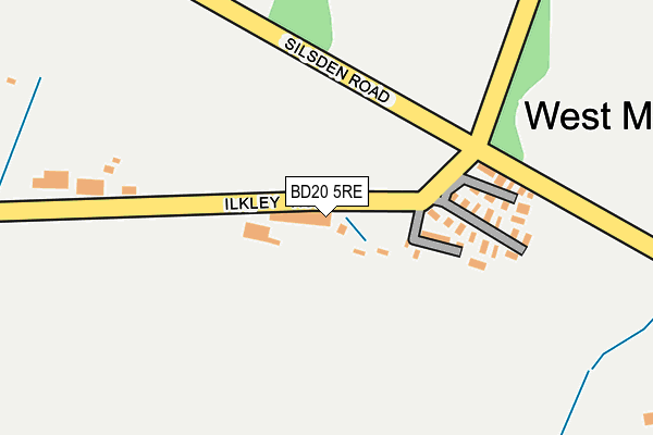 BD20 5RE map - OS OpenMap – Local (Ordnance Survey)