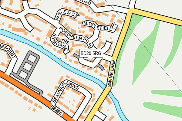 BD20 5RG map - OS OpenMap – Local (Ordnance Survey)
