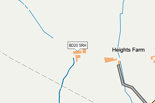 BD20 5RH map - OS OpenMap – Local (Ordnance Survey)