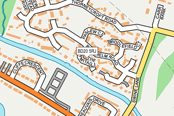 BD20 5RJ map - OS OpenMap – Local (Ordnance Survey)
