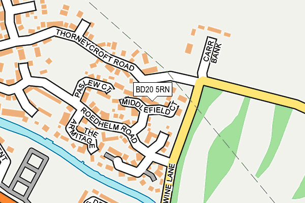 BD20 5RN map - OS OpenMap – Local (Ordnance Survey)