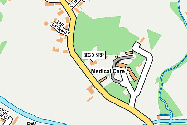 BD20 5RP map - OS OpenMap – Local (Ordnance Survey)