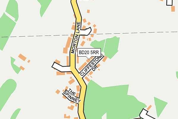 BD20 5RR map - OS OpenMap – Local (Ordnance Survey)