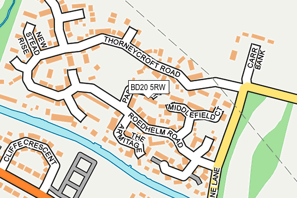 BD20 5RW map - OS OpenMap – Local (Ordnance Survey)