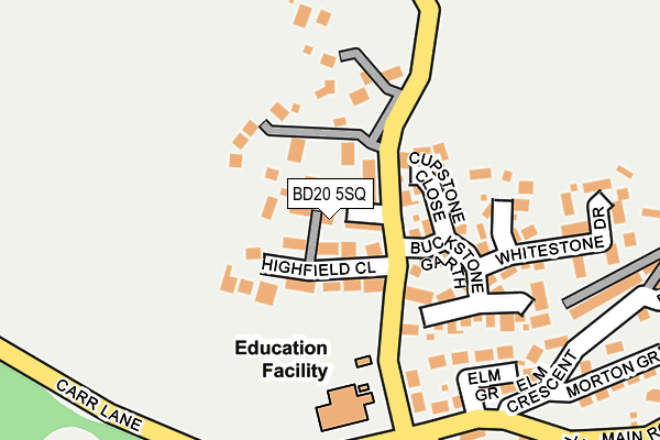 BD20 5SQ map - OS OpenMap – Local (Ordnance Survey)