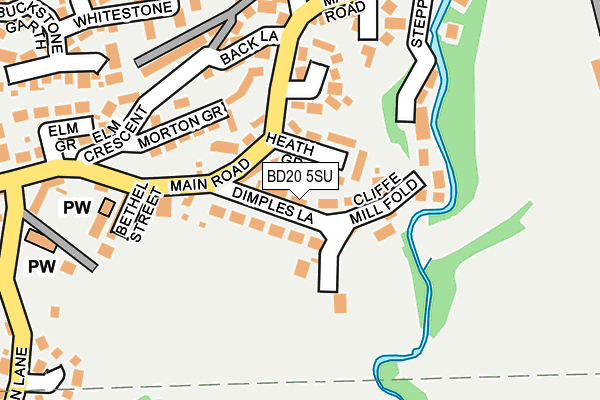 BD20 5SU map - OS OpenMap – Local (Ordnance Survey)